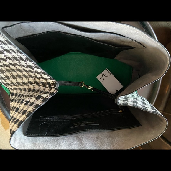 Diane Von Furstenberg Gingham Tote & Clutch - Picture 5 of 11